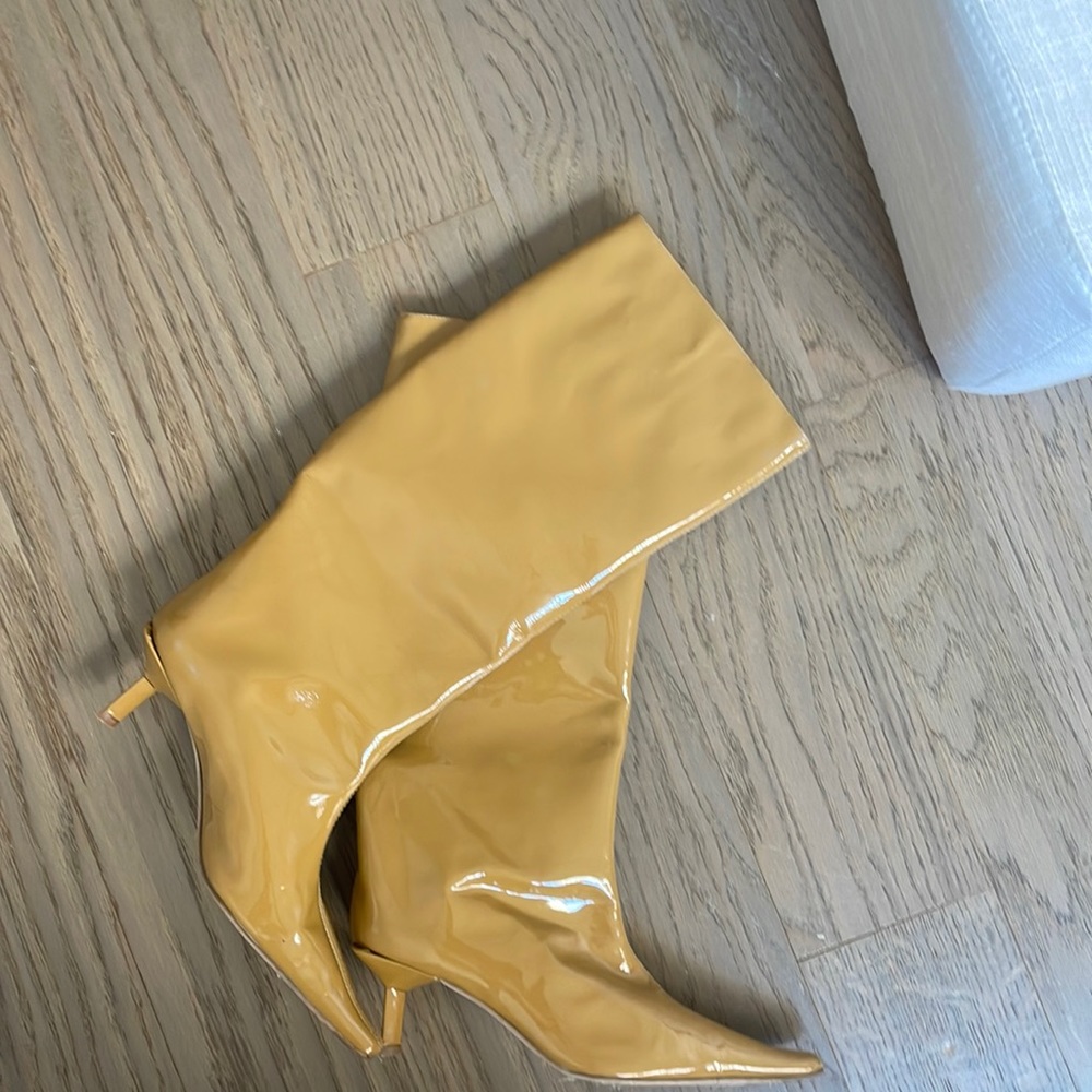 Beautiful patten leather Miista boots